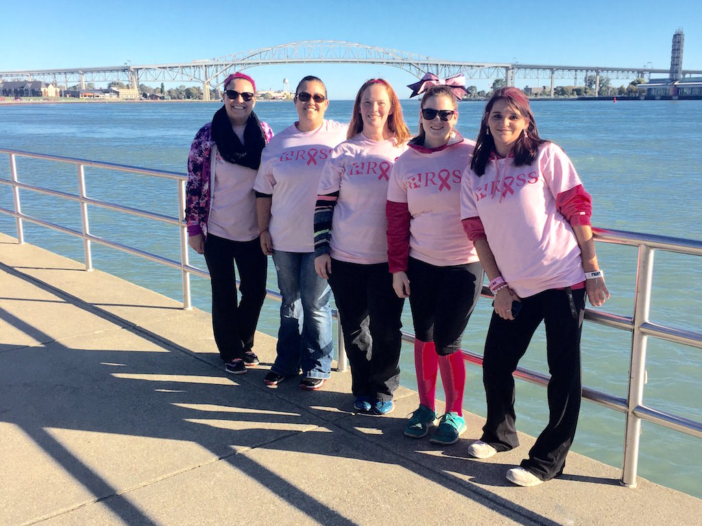 Ross Medical Education Center Port Huron Breast Cancer Awareness Walk Blue Water Bridge