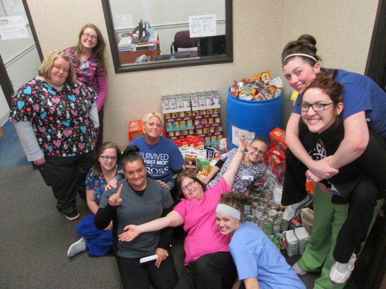 Ross in Evansville Collects Food for TriState Food Bank