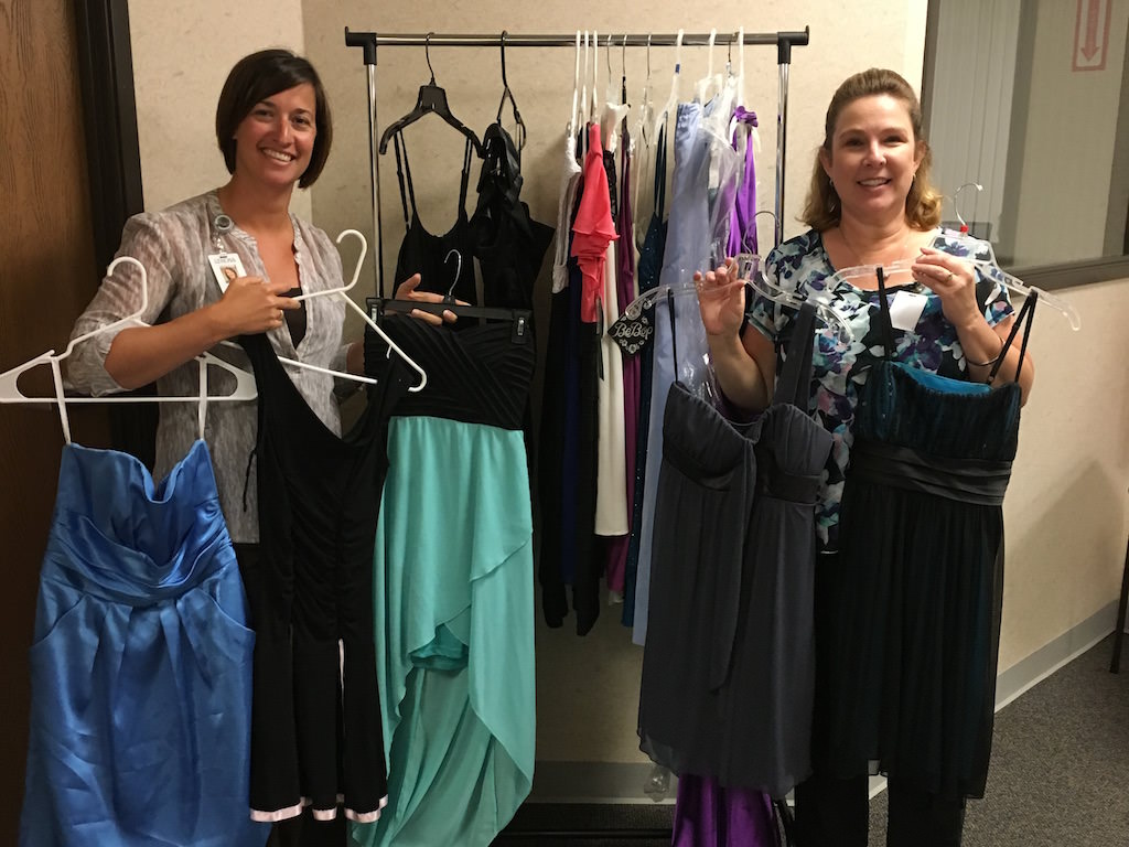 ross medical education center port huron collects dresses for homecoming for port huron northern high school