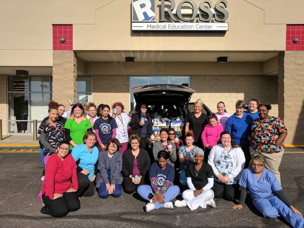 ross medical education center evansvile thanksgiving food drive