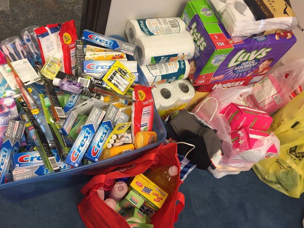 ross medical education center flint toiletry drive for blessing bags