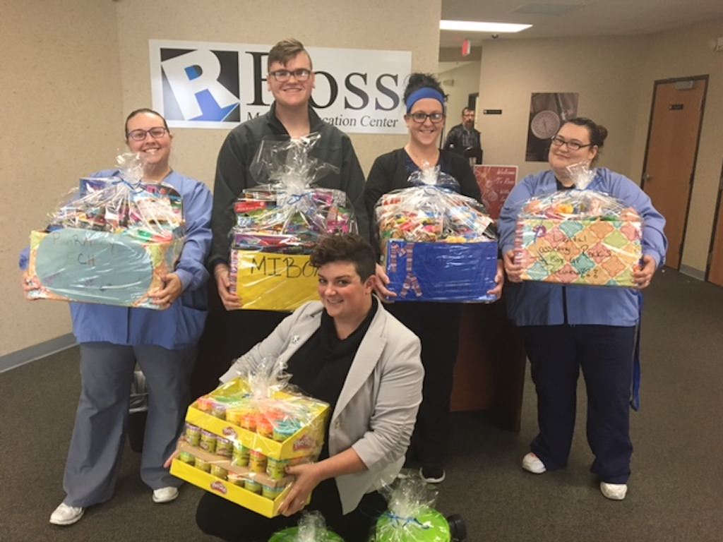 ross medical education center fort wayne collects childrens toys for parkview health