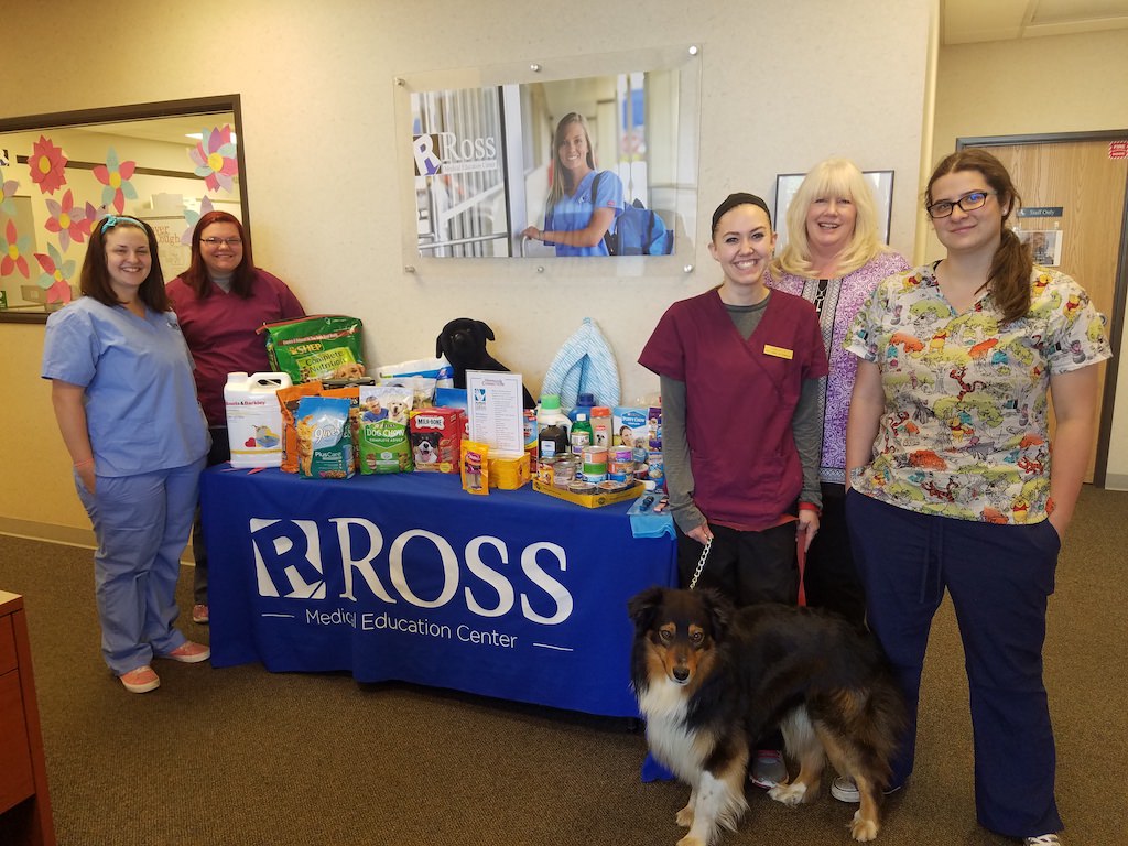 Ross Medical Education Center Portage Donates to Kalamazoo Humane Society