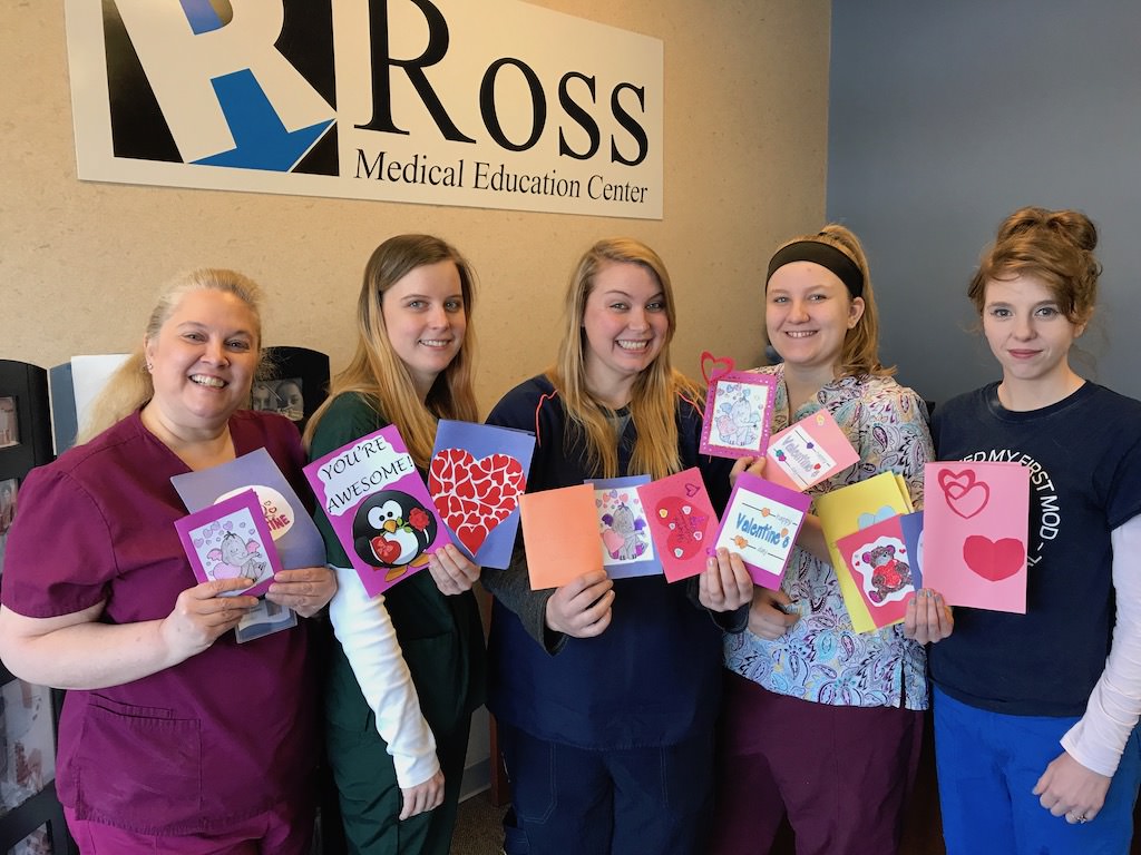 Ross Medical Education Center Brighton Independence Village Senior Living Valentines Cards 2018