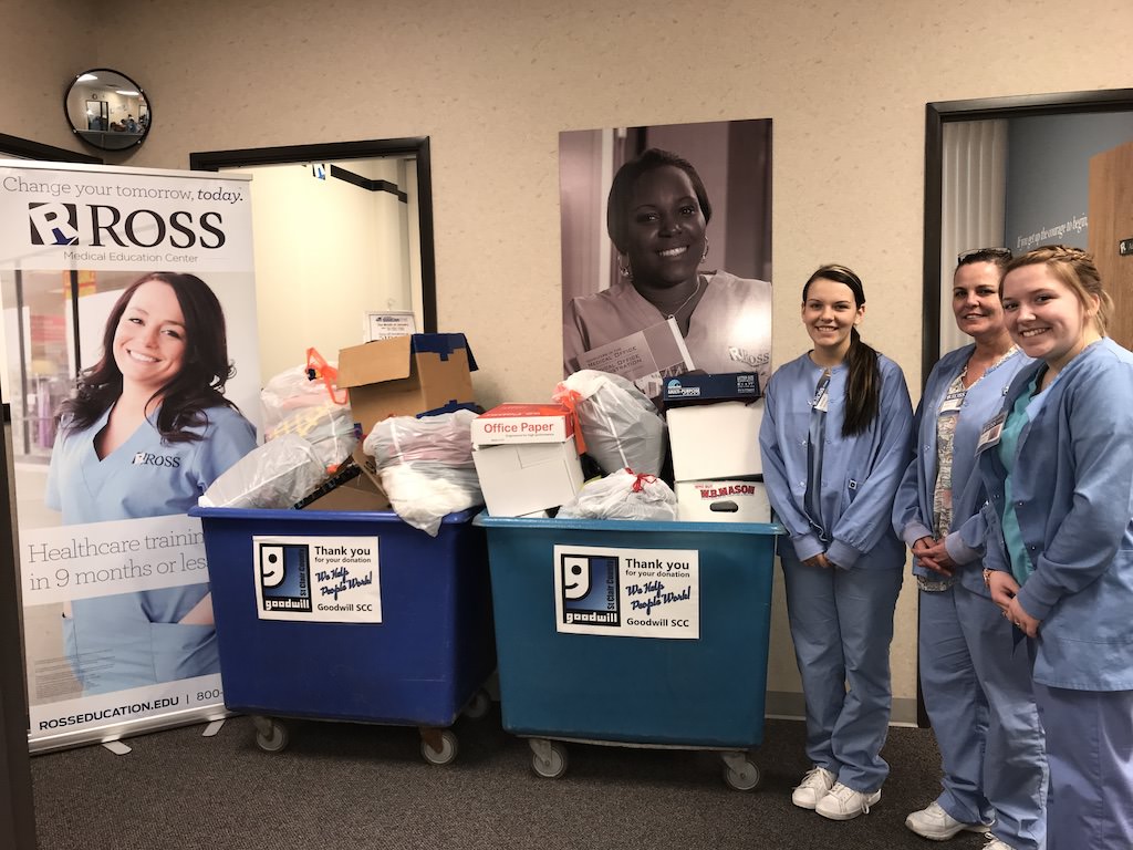 Ross Medical Education Center Port Huron Supports Goodwill of St Clair County
